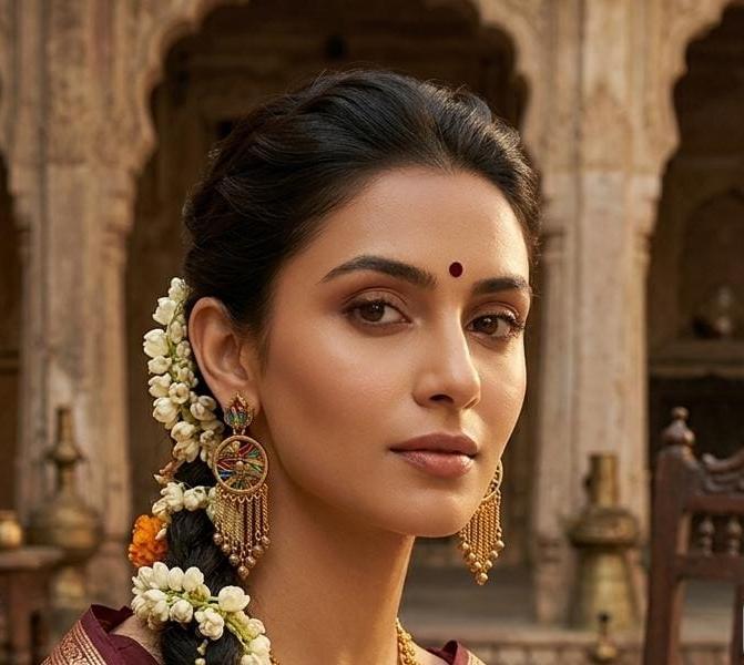 Enamel Statement Earrings for Festive Wear