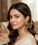 Floral Step Jhumka Earrings