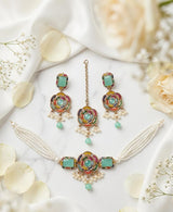 Turkish Pearl Polish Choker Set