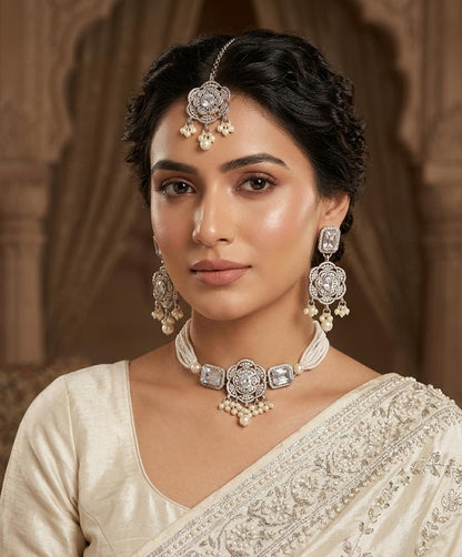 Turkish Pearl Polish Choker Set