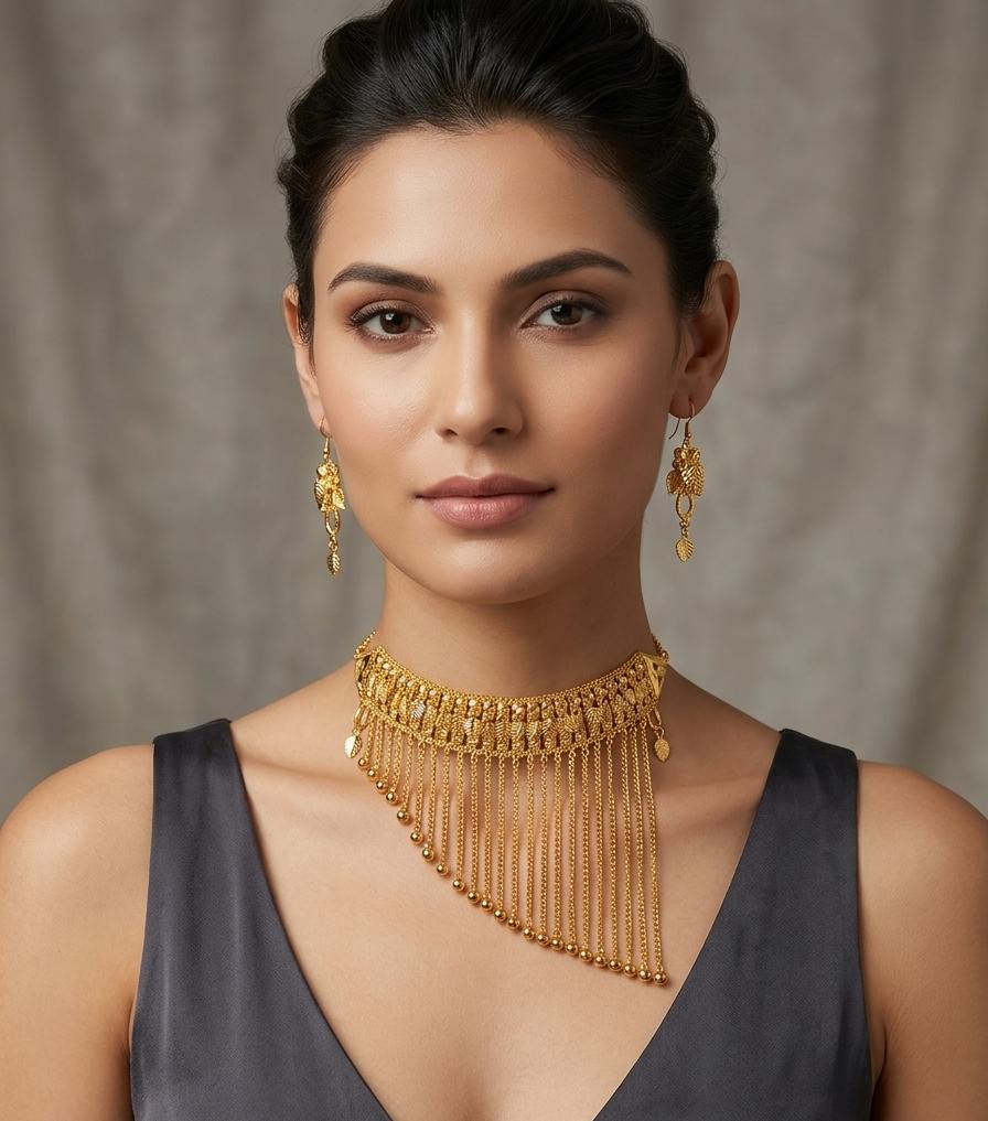 Golden Arabic Necklace