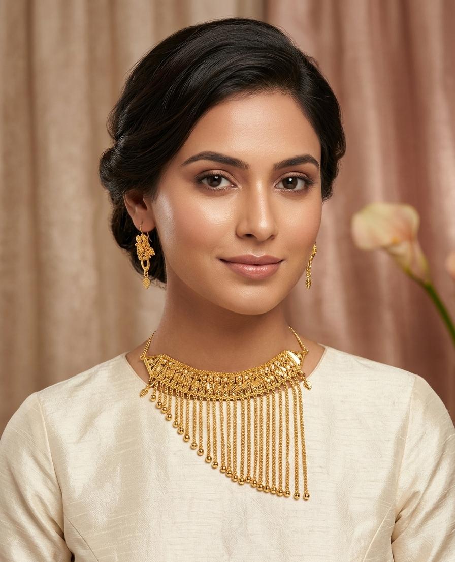 Golden Arabic Necklace