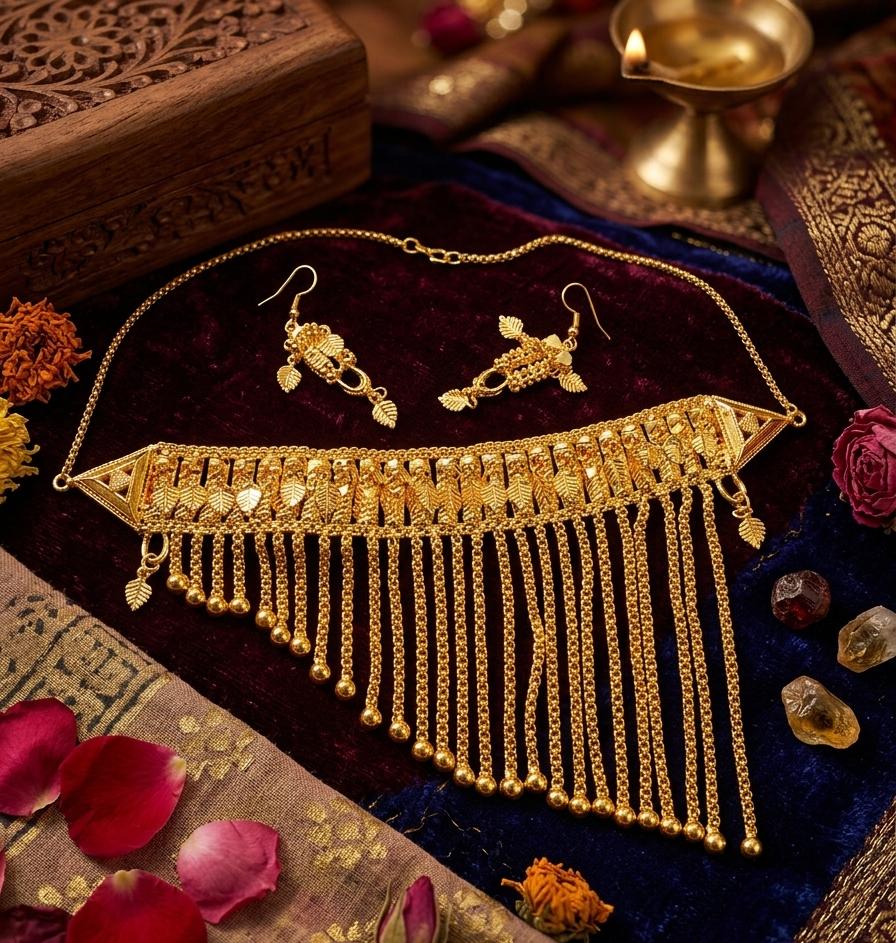 Golden Arabic Necklace