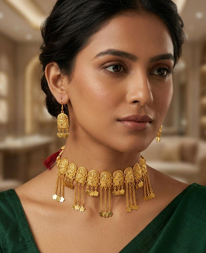 Temple Choker & Earring Set