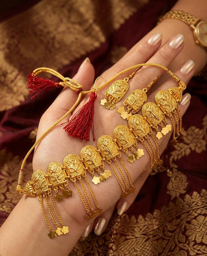 Temple Choker & Earring Set