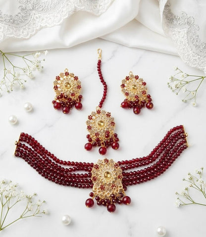 Indian Steel Kundan Jhumka with Saharay Oxidized Silver Jhumki Earring with Ear Chain Traditional Bridal Jewelry Gift for Her